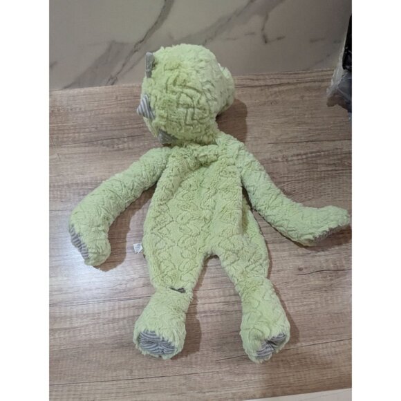 Demdaco Green Dinosaur Plush Lovey Blanket Toy stuffed animal 17" - Picture 4 of 7